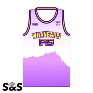 F45 Kids Basketball Singlet - Purple
